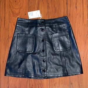 Black Leather Skirt